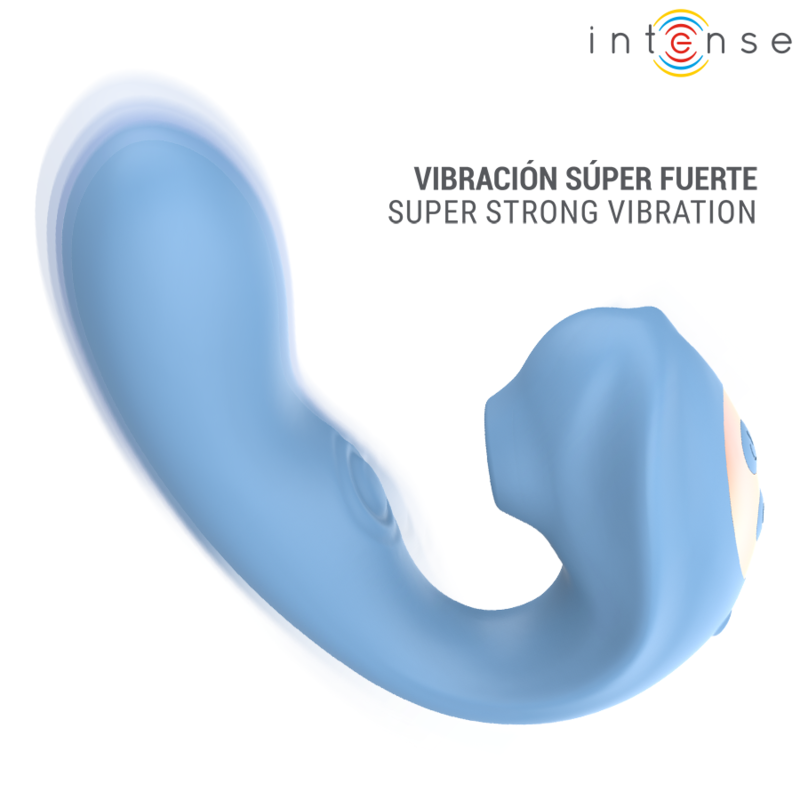 Stimulateur Clitoridien Multifonction Gina 3-en-1 Bleu - Intense