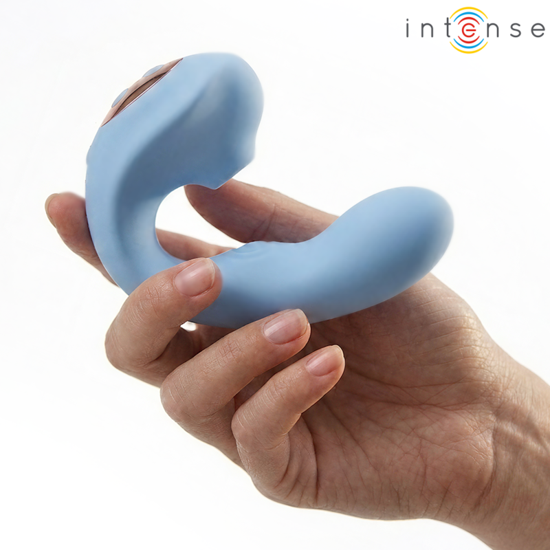 Stimulateur Clitoridien Multifonction Gina 3-en-1 Bleu - Intense