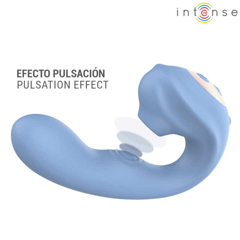 Stimulateur Clitoridien Multifonction Gina 3-en-1 Bleu - Intense