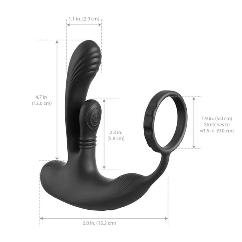 Stimulateur Anal Périnéal Ass-Gasm IntiMotion Rechargeable - Anal Fantasy Elite