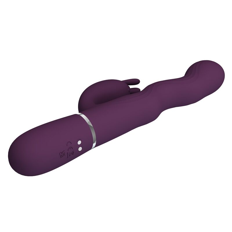 Vibromasseur Lapin Loursen Poussée 7 Modes Rechargeable - Pretty Love