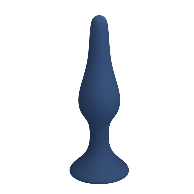 Plug Anal Silicone Slim Bleu Taille L - MR PLAY