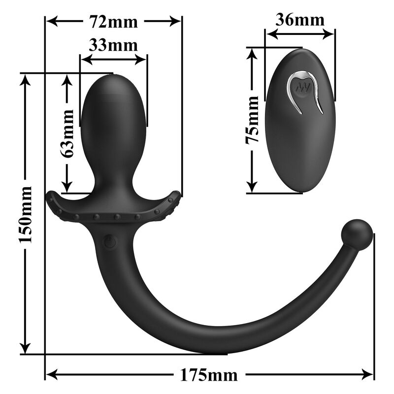 Vibrateur Anal et Périnéal avec Télécommande Sans Fil - MR PLAY