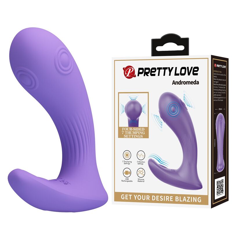 Vibromasseur Double Stimulation Andromeda Violet - Pretty Love