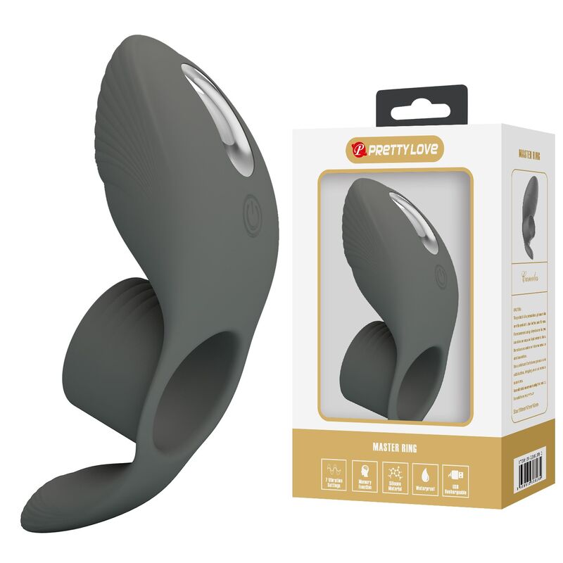 Anneau Vibrant Rechargeable Double Stimulation - Pretty Love