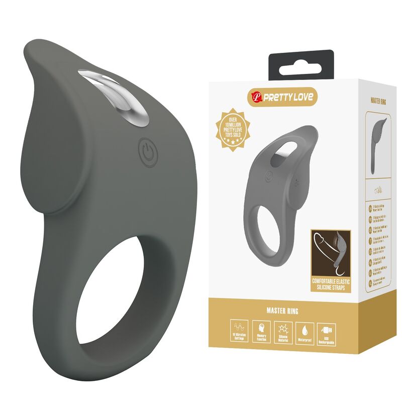 Anneau Vibrant Rechargeable Silicone Flexible - Pretty Love