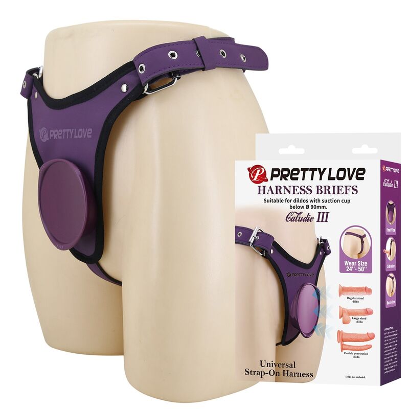 Culotte Harnais Universelle Violette et Noire - Harness Collection