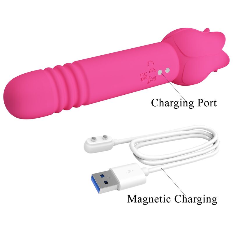 Vibromasseur Chaley Rechargeable Rose Stimulation Orale - Pretty Love