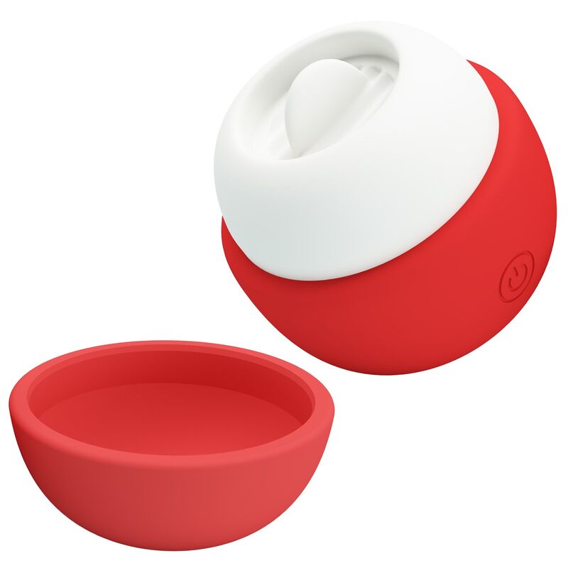 Stimulateur Clitoridien Effet Langue Rouge Rechargeable - Pretty Love