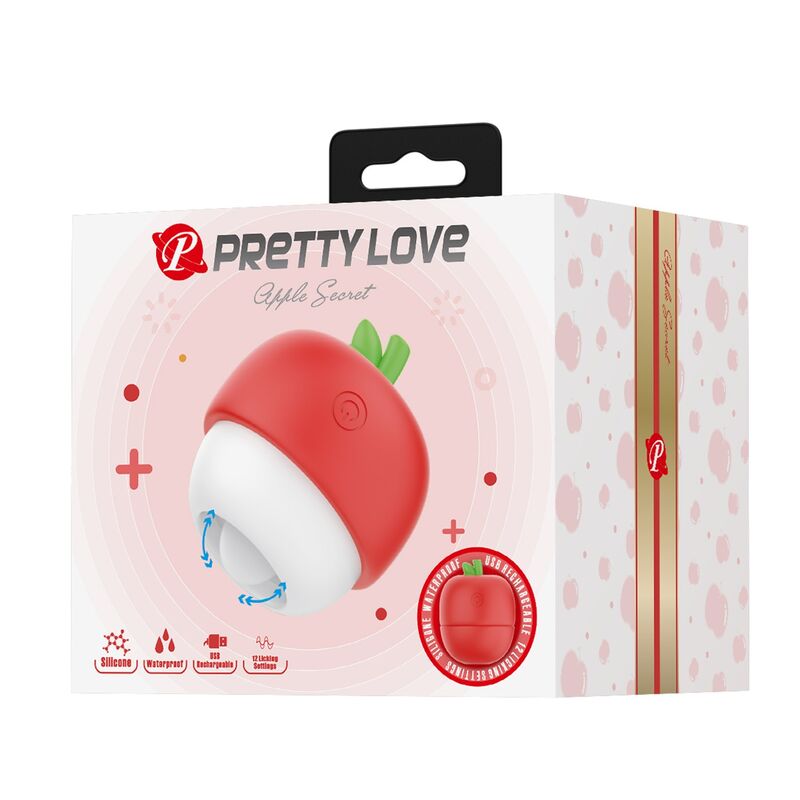 Stimulateur Clitoridien Effet Langue Rouge Rechargeable - Pretty Love