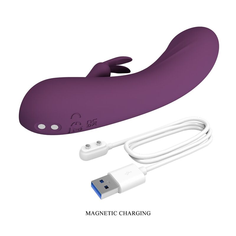 Vibromasseur Lapin Landyn 10 Fonctions Rechargeable - Pretty Love
