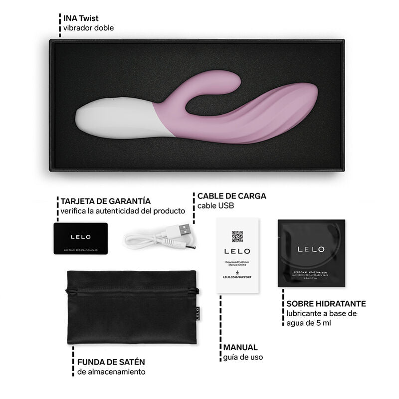 Vibromasseur Lapin INA TWIST Point G et Clitoris - LELO