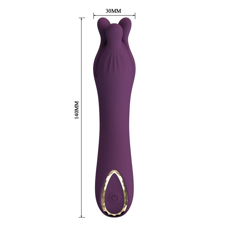 Vibromasseur Rechargeable Lunao 10 Fonctions Violet - Pretty Love