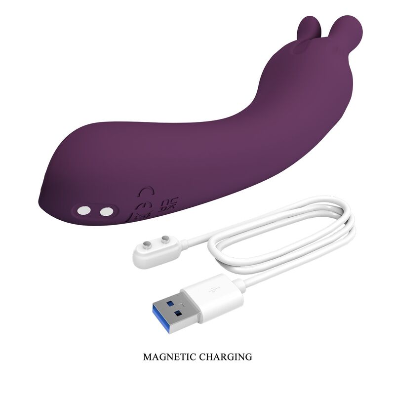 Vibromasseur Rechargeable Lunao 10 Fonctions Violet - Pretty Love