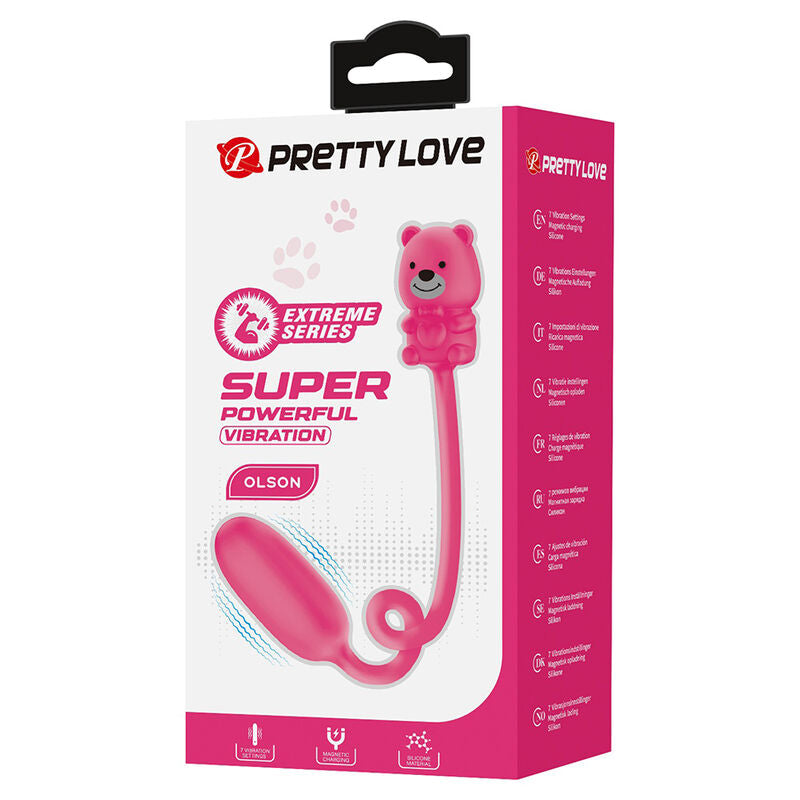 Vibromasseur Balle Olson Télécommande Filaire Rose - Pretty Love