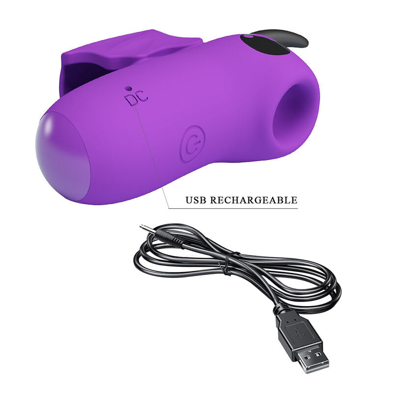 Stimulateur de Doigt Magic Devil Violet Rechargeable - Pretty Love