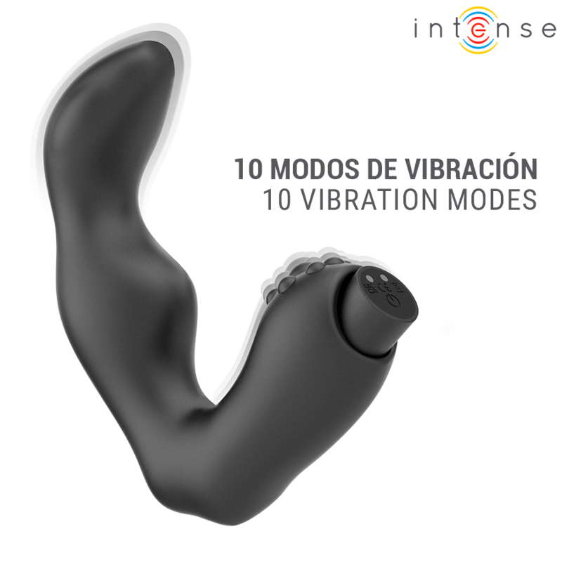 Masseur de Prostate Henry 10 Modes USB Silicone Noir - Intt For Him