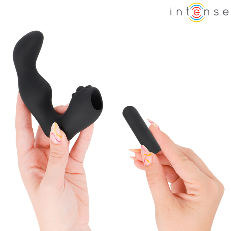 Masseur de Prostate Henry 10 Modes USB Silicone Noir - Intt For Him