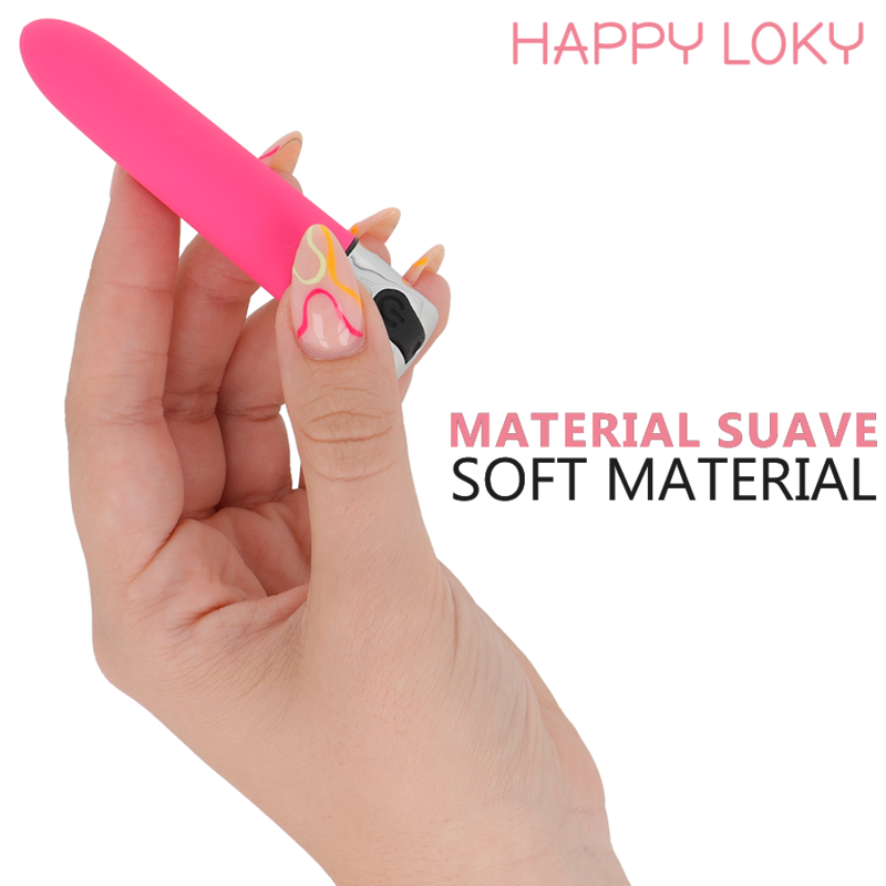 Mini Vibromasseur Piglet Rechargeable USB Rose 12 Modes - Happy Loky