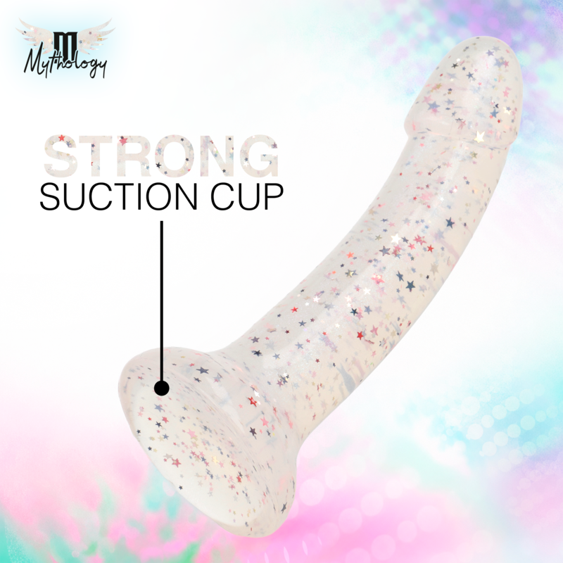 Gode Dildo Lyra 1 Silicone Fuchsia Confetti 19 cm - Mythology