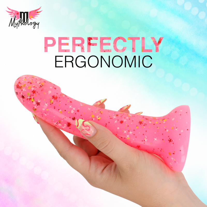Gode Dildo Lyra 6 en Silicone Rose 17 cm Ventouse - Mythology