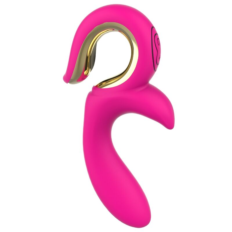Vibromasseur Rabbit Lulu Rose 7 Modes Poussée USB - Nalone