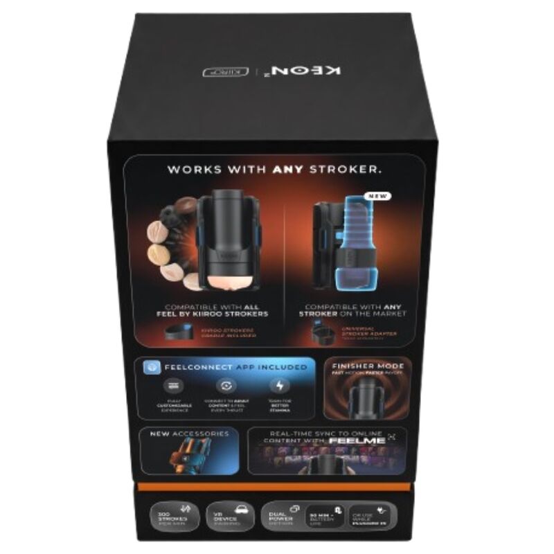 Masturbateur Automatique Keon 2 Combo Feel Stroker Noir/Bleu - Kiiroo