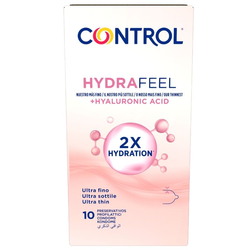 Préservatifs Ultra-Fins Hydrafeel Acide Hyaluronique 10 Unités - Control