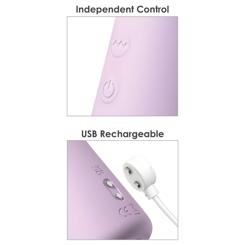 Vibromasseur Fantasy Twist Rotation Poussée Violet - Fantasy For Her