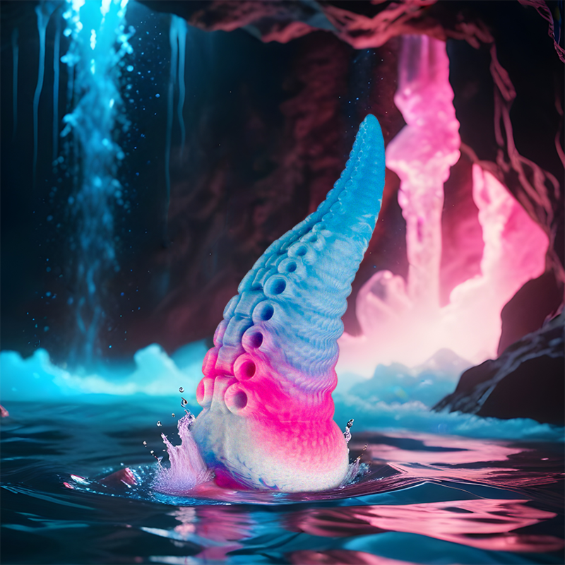 Gode Tentacules Phorcys Silicone Bleu Petite Taille - Epic