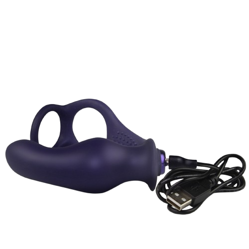 Plug Prostatique Vibrant Zenturian 16 Modes Bleu Foncé - Rocks-Off