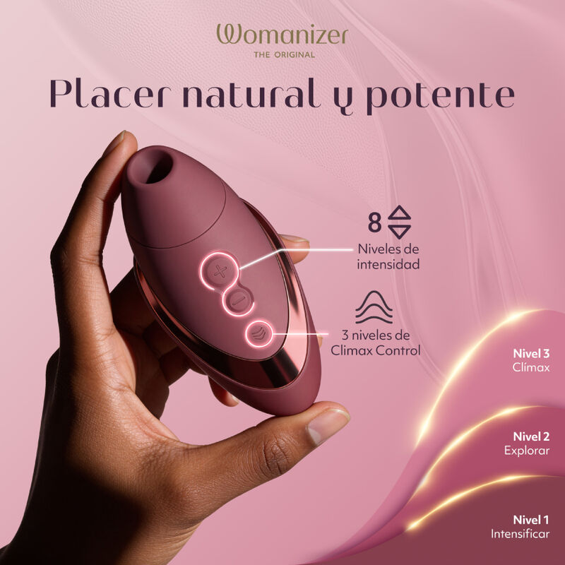 WOMANIZER - STIMULATEUR CLITORIAL À SUCCION NEXT 14 NIVEAUX D'INTENSITÉ BORDEAUX