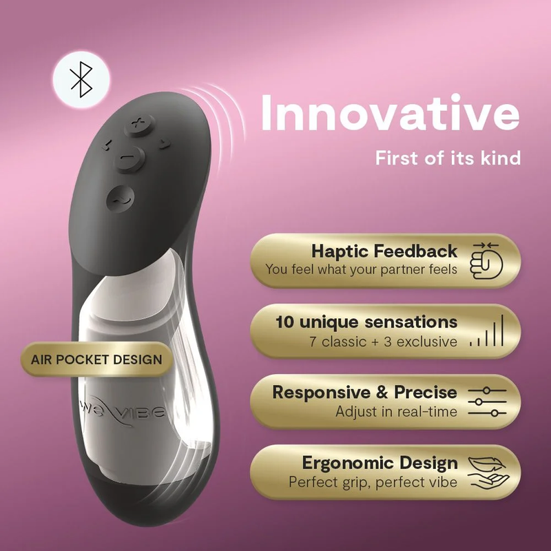 We-Vibe Chorus Pro Vibromasseur Couple Télécommandé Noir Satiné Premium