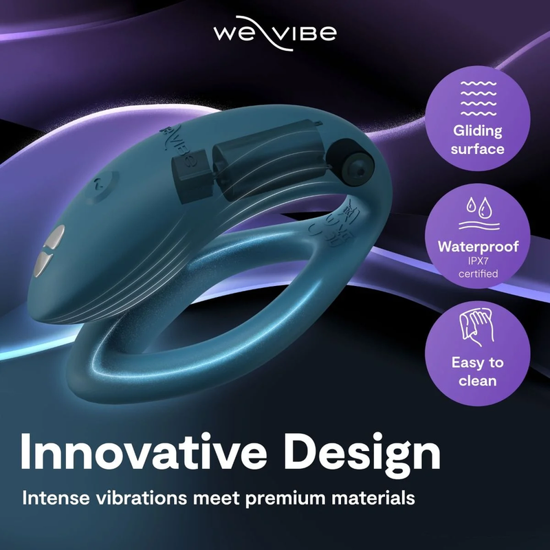 We-Vibe Sync 2 Vibromasseur Couple Télécommandé Vert Velours