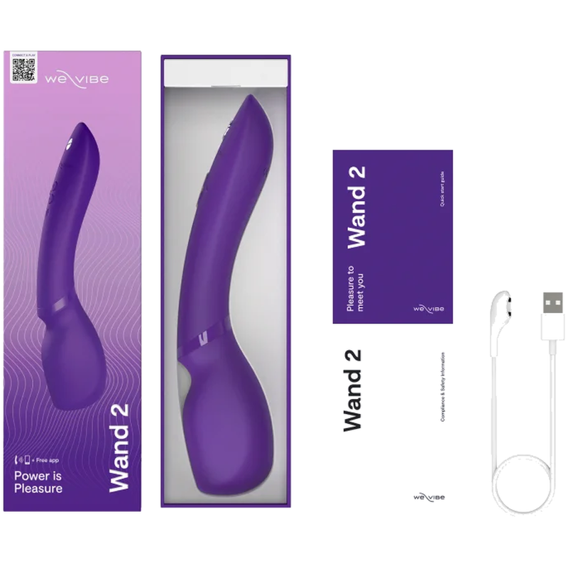 We-Vibe Wand 2 Vibromasseur Couple Télécommandé Rechargeable Violet