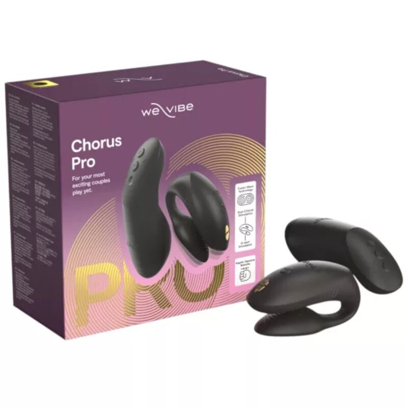 We-Vibe Chorus Pro Vibromasseur Couple Télécommandé Noir Satiné Premium