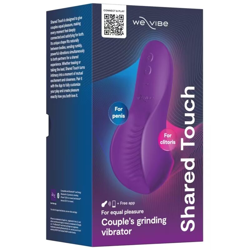 WE-VIBE - VIBRATEUR DOUBLE FACE POUR COUPLES À TOUCHER PARTAGÉ VIOLET