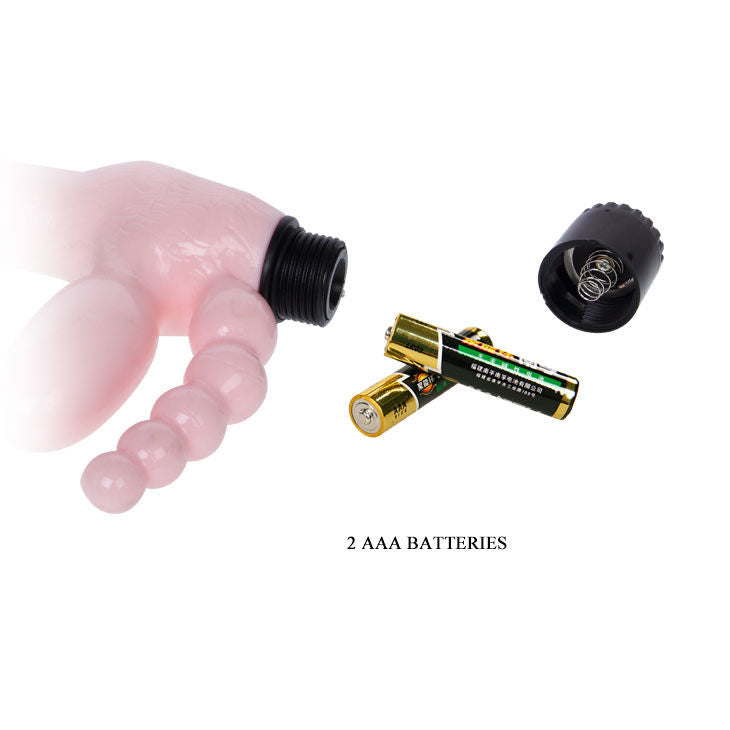 Baile - Gode ceinture sans Harnais avec Stimulateur Anal - 25,4 cm