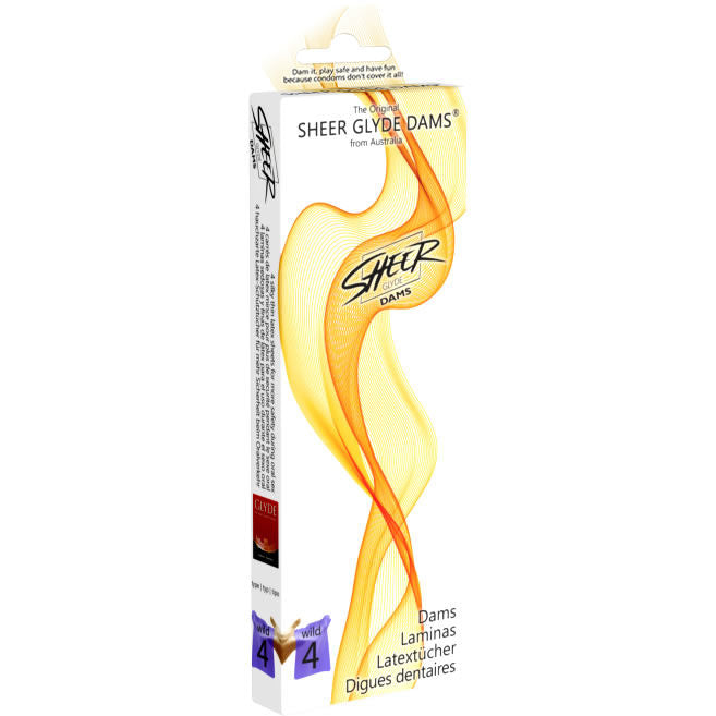 Sheer Glyde – Digues Buccales en Latex Saveur Mûre - 4 unités