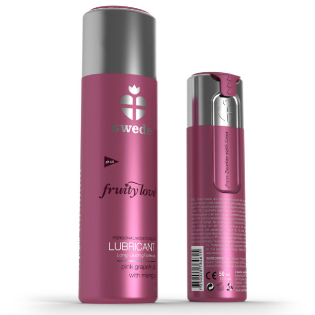 Swede - Lubrifiant Fruity Love Pamplemousse rose et mangue - 100 ml