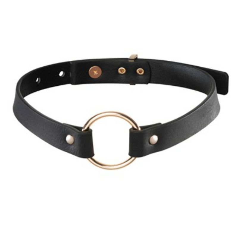 Bijoux Indiscrets - Tour de Cou Simple en Cuir Vegan Maze - Noir