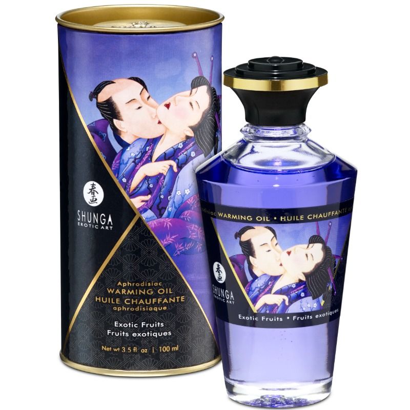 Shunga - Huile Chauffante Aphrodisiaque Fruits Exotiques - 100 ml
