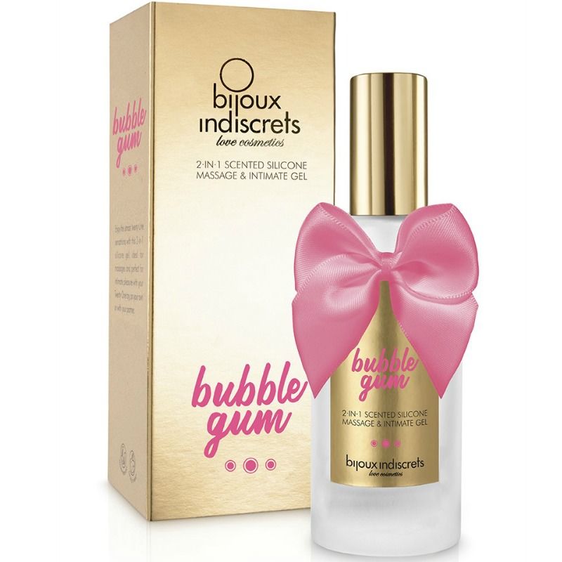 Bijoux Indiscrets - Gel de Massage & Lubrifiant Bubble Gum Silicone - 100 ml