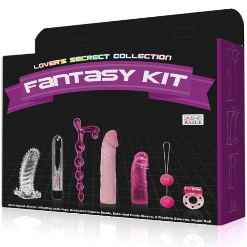 Baile - Kit Fantasy Couple: Gode Perles Chapelet Vibro