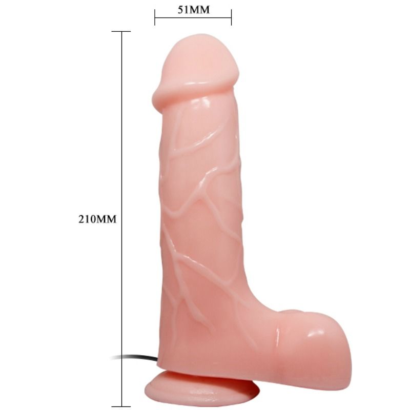Baile - Gode Vibrant avec Ventouse Réaliste Barbara - 21 cm