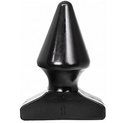 All Black – Plug fisting en forme conique - 17 cm
