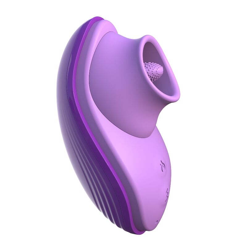 Stimulateur Clitoridien Langue Oscillante Chauffante Violet - Fantasy For Her