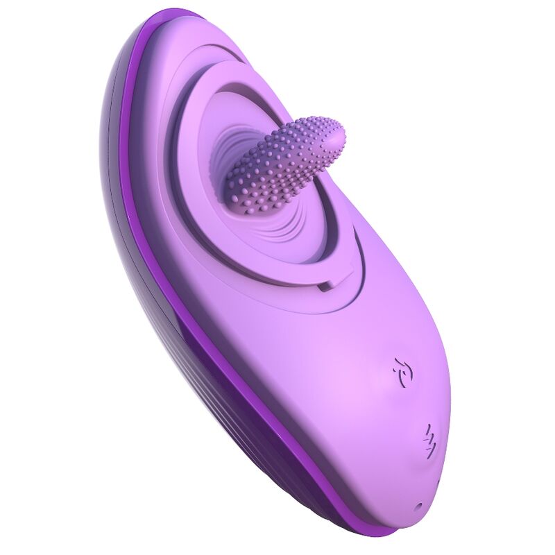 Stimulateur Clitoridien Langue Oscillante Chauffante Violet - Fantasy For Her